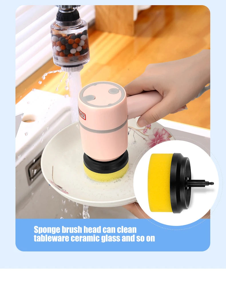 "USB Rechargeable Electric Cleaning Brush"