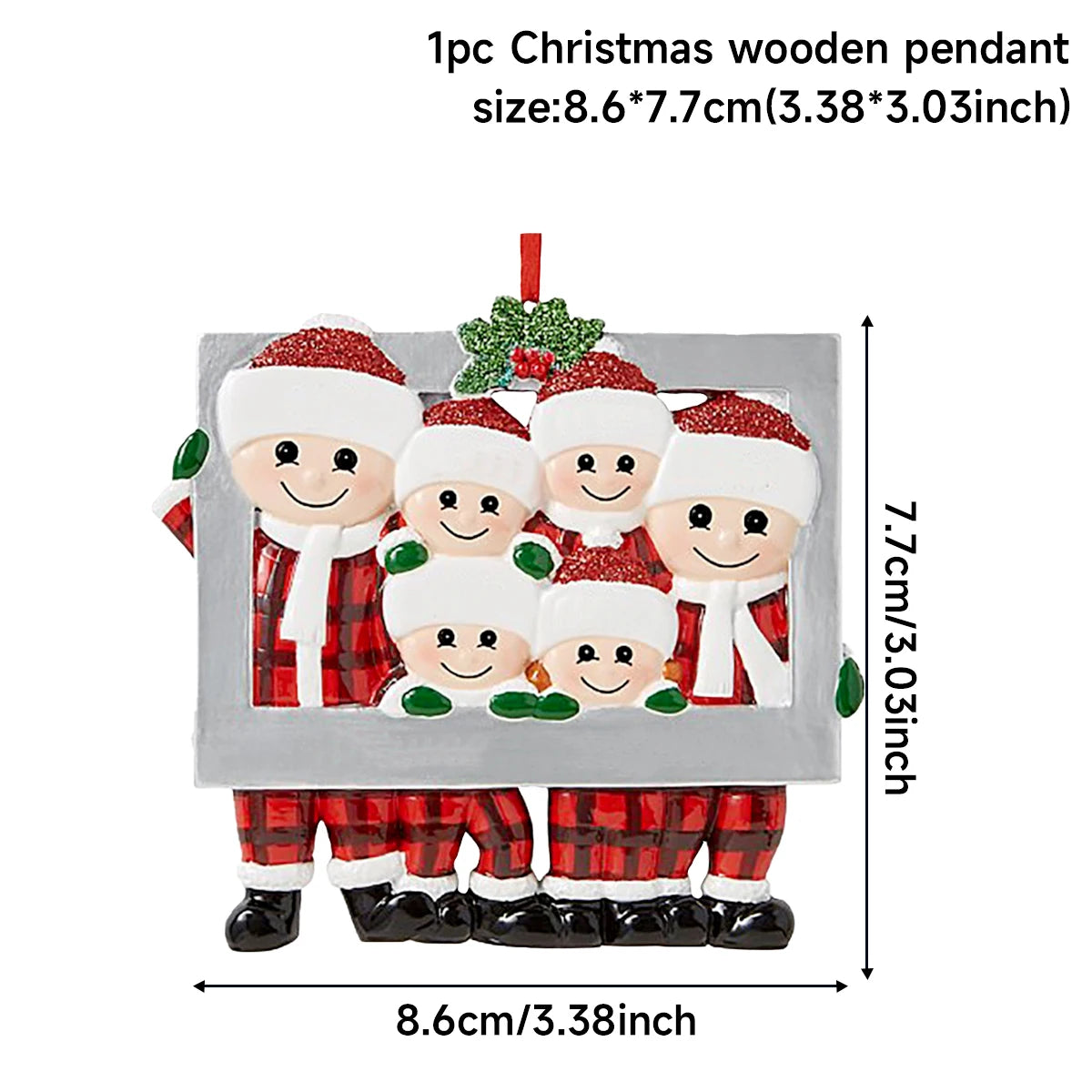 "Christmas Family Ornament  Festive Tree Décor"
