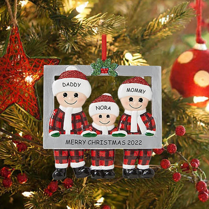 "Christmas Family Ornament  Festive Tree Décor"