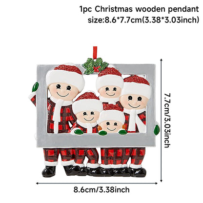 "Christmas Family Ornament  Festive Tree Décor"