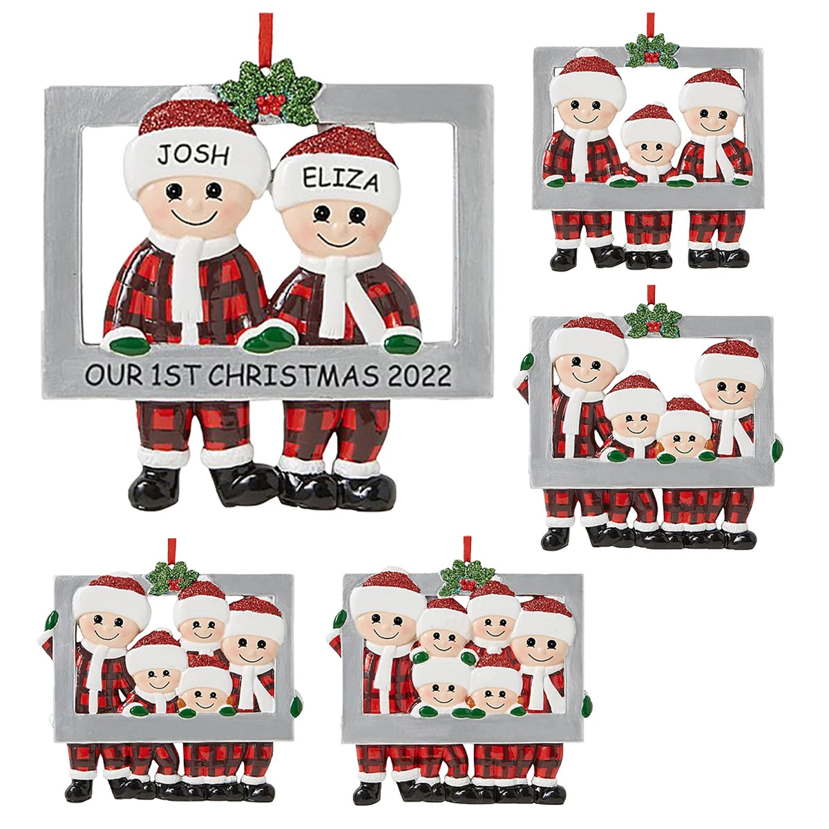 "Christmas Family Ornament  Festive Tree Décor"