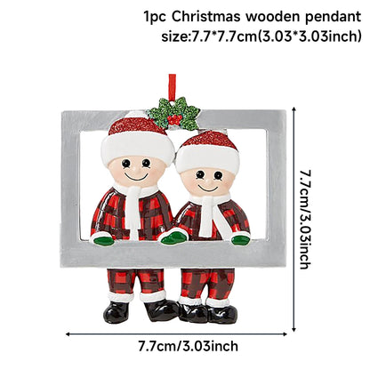 "Christmas Family Ornament  Festive Tree Décor"